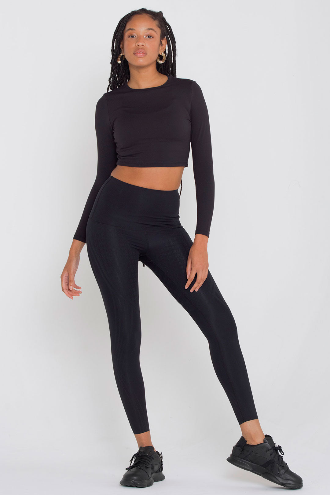 Black lycra leggings hi-res stock photography and images - Alamy