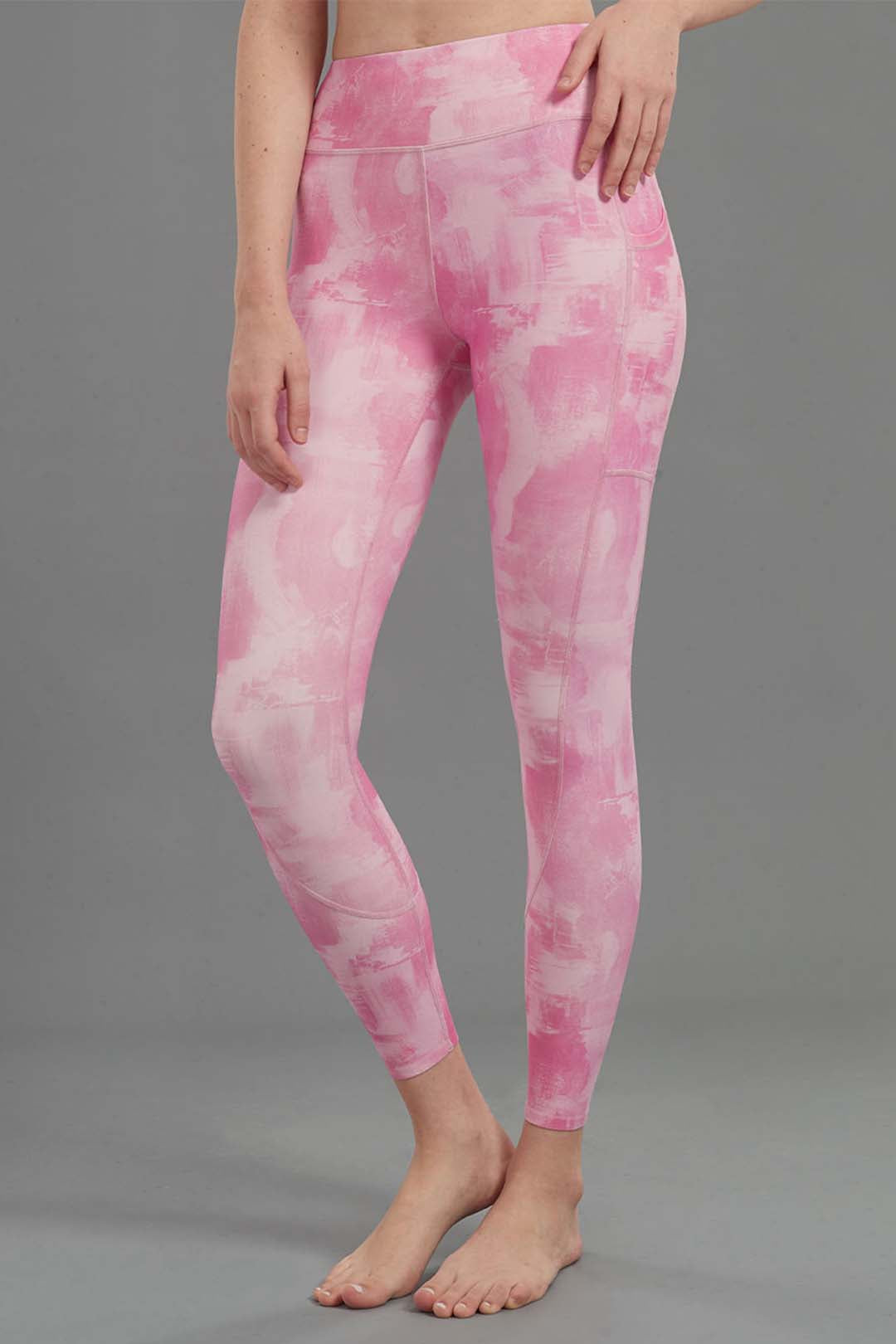 Leggings con efecto tie-dye y cintura alta que levantan el botín y bolsillos de 25